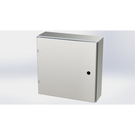 Saginaw Control & Engineering 1/4 Turn Latch Electrical Enclosures, 20 in H, 6 in D, 20 in W, NEMA 3R, 4, 4X, 12, 13 SCE-20EL2006SS6LP